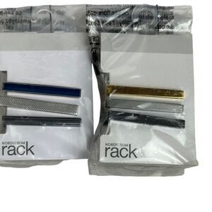 Nordstrom Rack Tie Bar Clips 6 Piece Set Metal Blue